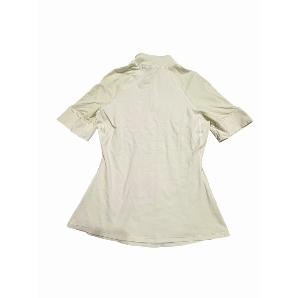 Lululemon Top Women's XS Nulux Quarter Zip Short Sleeve Golf Shirt #HH1-1